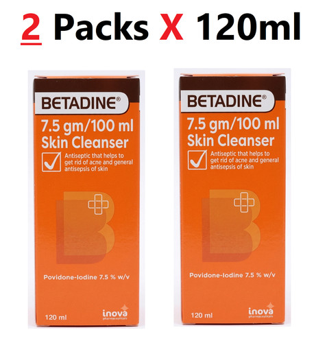 Betadine skin cleanser 5 - 2x,